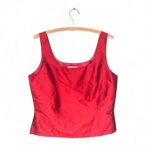 Formal Red Sleeveless Top
